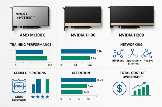 MI300X vs H100 vs H200 Training Benchmarks