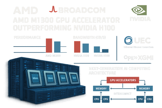 Performance per Watt: MI300 Versus H100 in Real Workloads